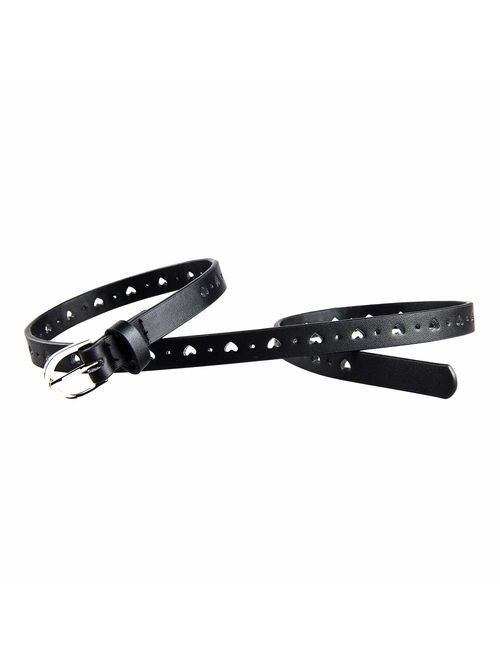 Kids Girl's PU Faux Leather Waistband 4 Colors Pin Buckle Belt