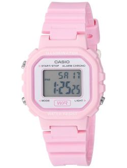 Women's Classic Quartz Watch with Resin Strap, Pink, 9 (Model: LA-20WH-4A1CF