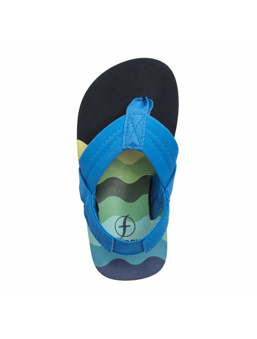Boys Flip Flops Sandals with Back Strap for Toddler/Little Kid/Big Kid