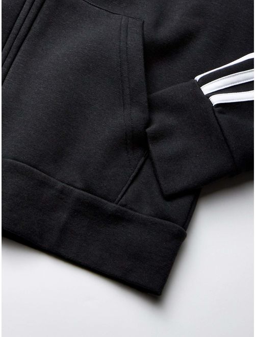 adidas Women's Essentials 3-stripes Fleece Full-zip Hoodie Sweatshirt