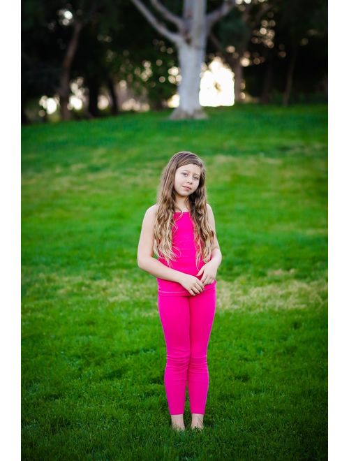 City Threads Girls' Leggings in 100% Cotton School Uniform Play - Made in USA!