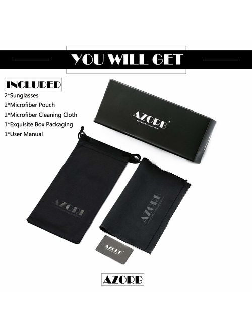 AZORB Kids Polarized Sunglasses TPEE Rubber Flexible Frame for Boys Girls 