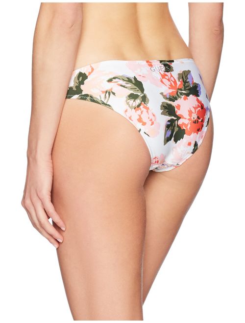 Guess Women's Studded Floral Brief Bikini Bottom
