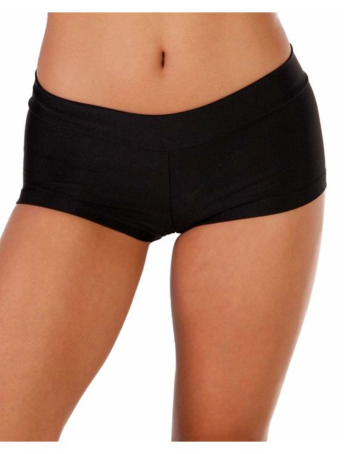 iHeartRaves Women's Booty Shorts Low Rise Festival Rave Bottoms