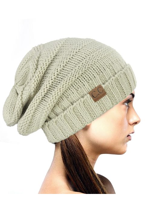 NYFASHION101 Oversized Baggy Slouchy Thick Winter Beanie Hat