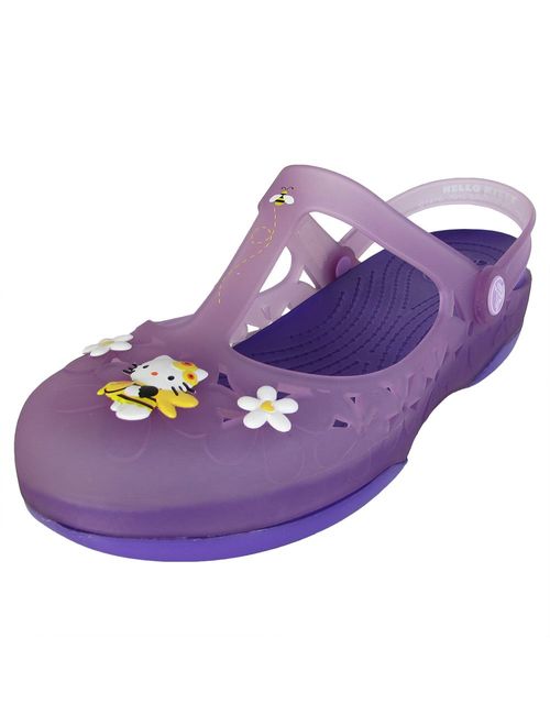 Crocs Womens Carlie Mary Jane Flower Hello Kitty Shoes