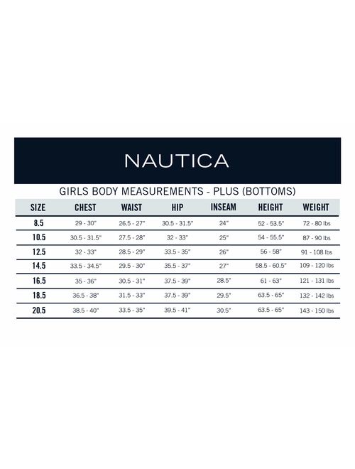 Nautica Girls' School Uniform Stretch Interlock Legging
