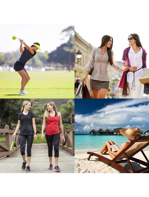 Cityoung Women's Casual Pleated Tennis Golf Skirt with Underneath Shorts Running Skorts