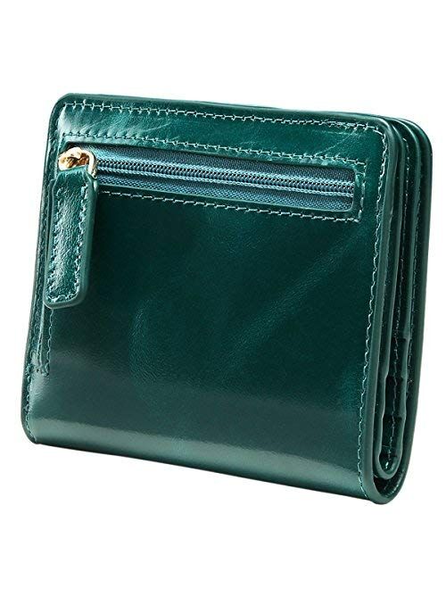 Itslife Small Wallet for Women Rfid Blocking Compact Bifold Leather Wallet Ladies Mini Purse with id Window