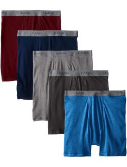 Ultimate Men's Cotton Solid 5-Pack Fashion Boxer Briefs