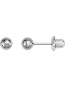 Titanium Ball Piercing Earrings Pair in 3mm - Sterile Hypoallergenic For Sensitive Ears