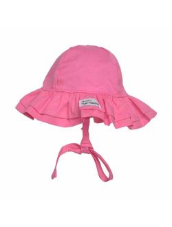 Flap Happy Baby Girls' UPF 50+ Double Ruffle Hat