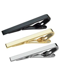 Lystaii 3pcs Tie Bar Clip, Tie Tack Pins Tie Clips 2.2 Inch for Men Fathers' Day