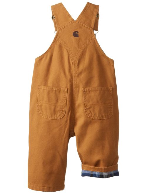 Carhartt Baby Boys' Canvas Overall Flannel Lined