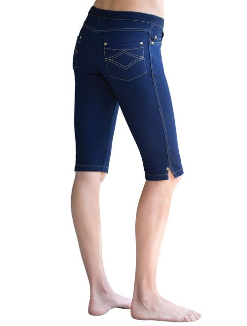 PajamaJeans Bermuda Shorts for Women - Capri Jeggings