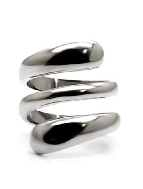 Lanyjewelry Designer Style 316 Stainless Steel Plain Women's Fashion Ring