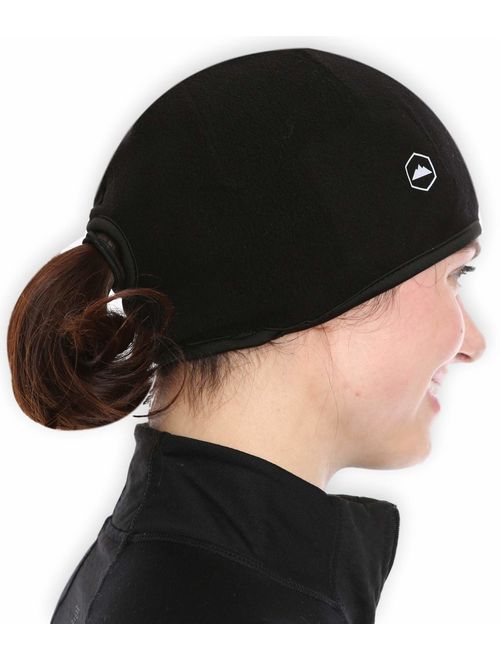 Tough Headwear Helmet Liner Skull Cap Beanie with Ear Covers. Ultimate Thermal Retention and Performance Moisture Wicking. Fits Under Helmets.