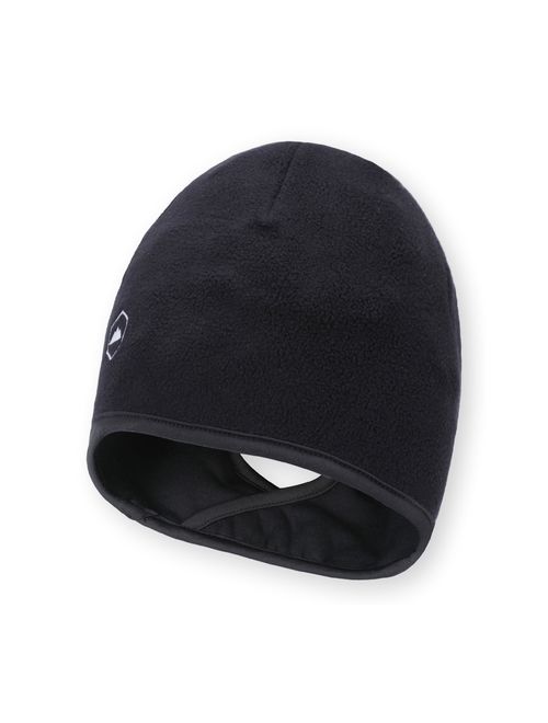 Tough Headwear Helmet Liner Skull Cap Beanie with Ear Covers. Ultimate Thermal Retention and Performance Moisture Wicking. Fits Under Helmets.