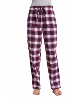 CYZ Women's 100% Cotton Super Soft Flannel Plaid Pajama/Lounge Pants