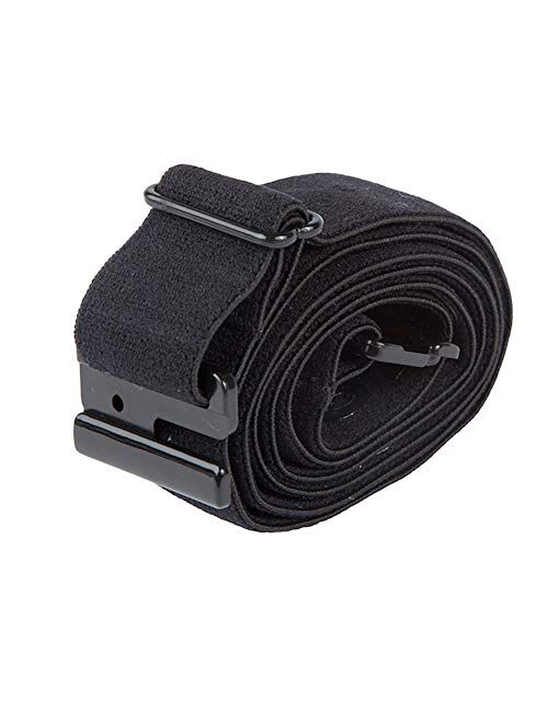 Adjustable No Show Flat Buckle Free Belt Stretchable Elastic Belt with Non-Slip Backing