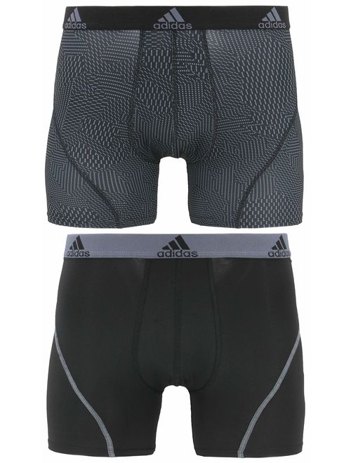adidas Men's Sport Performance Climalite Boxer Brief Underwear (2 Pack)