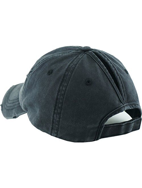 All Hat Ponytail Vintage Sports Glitter Messy High Bun Hat Ponycaps Adjustable Cotton and Mesh Trucker Baseball Cap