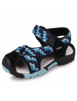 UOVO Boys Sandals Kids Sandals Hiking Athletic Closed-Toe Beach Summer Sandals for Boys Quick-Drying