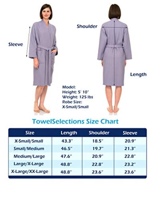 TowelSelections Women's Robe, Kimono Waffle Spa Bathrobe