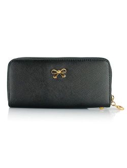 GEARONIC TM Women Wallet Long Clutch Faux Leather Card Holder Fashion Purse Lady Woman Handbag Bag