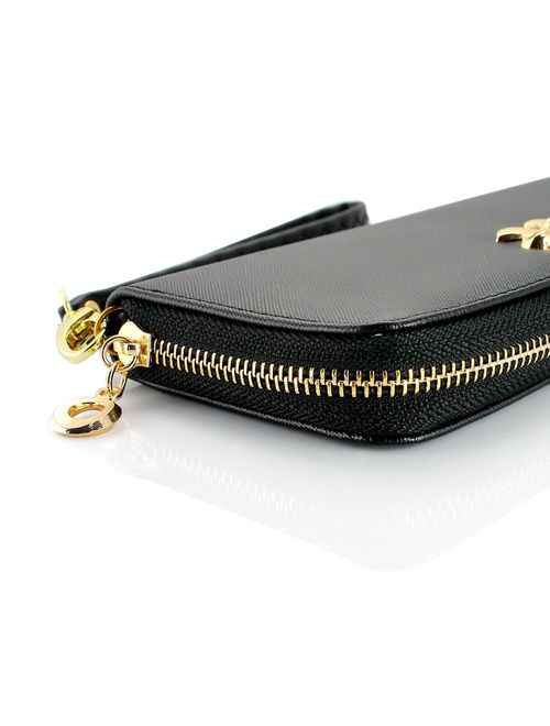 GEARONIC TM Women Wallet Long Clutch Faux Leather Card Holder Fashion Purse Lady Woman Handbag Bag