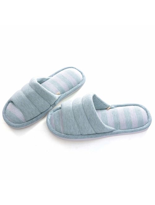 Memorygou Cozy Womens/Mens Home Slippers Memory Foam Casual Indoor Outdoor Shoes with Open-Toe 