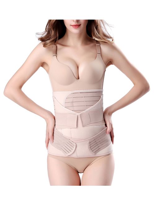FLORATA Women Postpartum Belly Wrap 2 in 1 Postpartum Recovery Belt Tummy Control Waist Trainer Body Shaper at  Women’s Clothing store