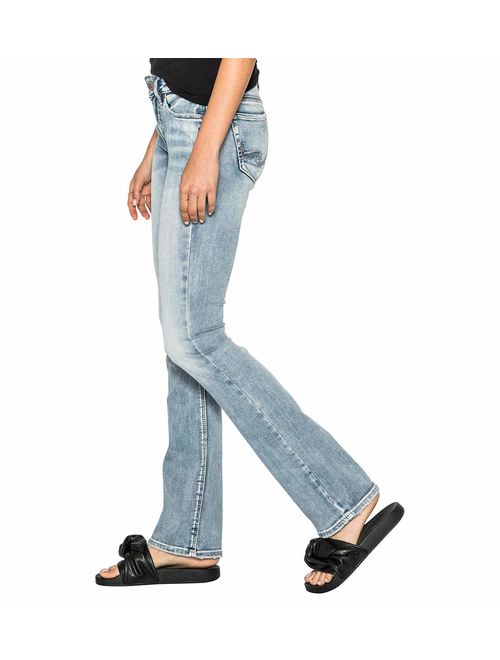 Silver Jeans Co. Women's Suki Curvy Fit Mid Rise Slim Bootcut