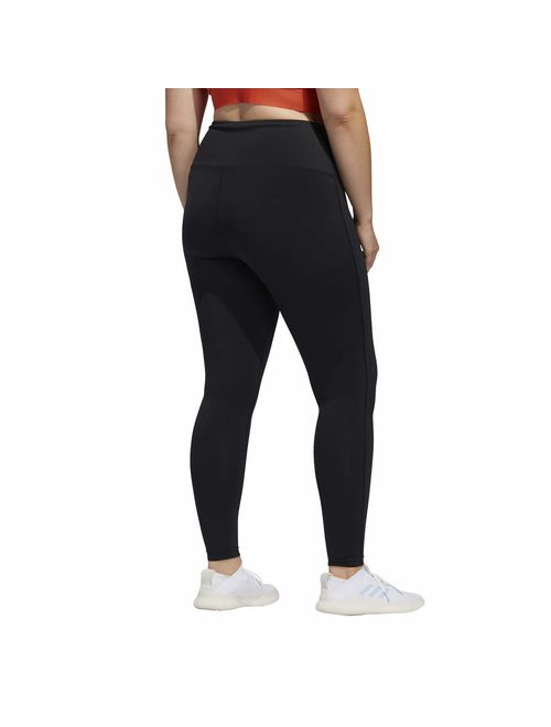 adidas Women's Believe This High Rise 7/8 Length 3-Stripes Tights