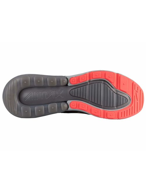 Nike Air Max 270 Flyknit - Men's Atmosphere Grey/Hyper Punch/Thunder Grey Nylon Training Shoes