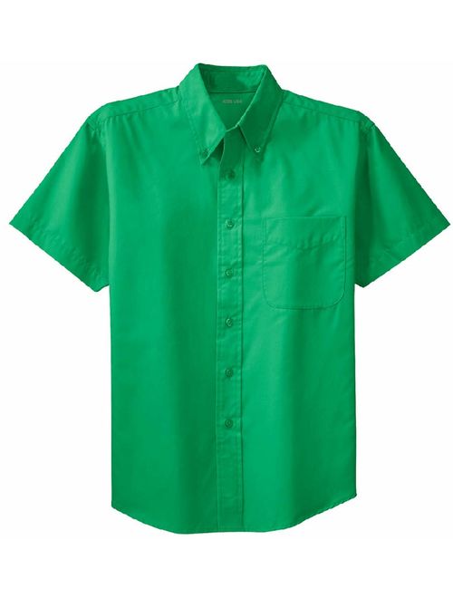Joe's USA Men's Short Sleeve Wrinkle Resistant Easy Care Shirts in 32 Colors Sizes XS-6XL