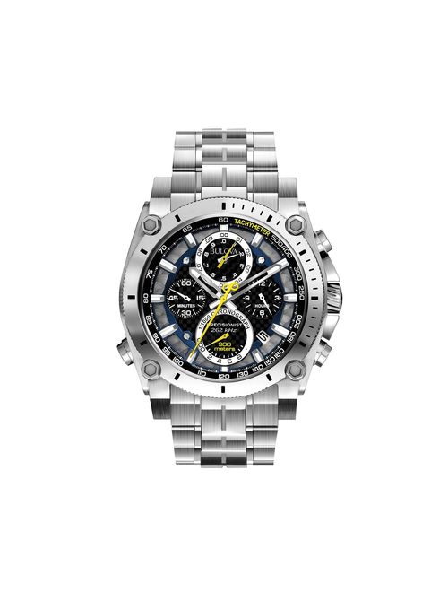 Bulova Men's 47mm Precisionist Stainless Steel Chronograph Watch