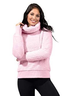 Warm and Fuzzy Fleece Teddy Cardigan Sherpa Jacket with Hood and Front Pockets