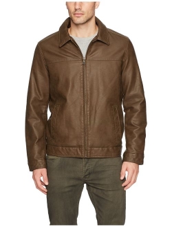 Men's Classic Faux Leather Jacket