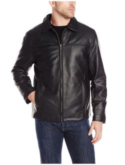 Signature Men's Faux-Leather Jacket