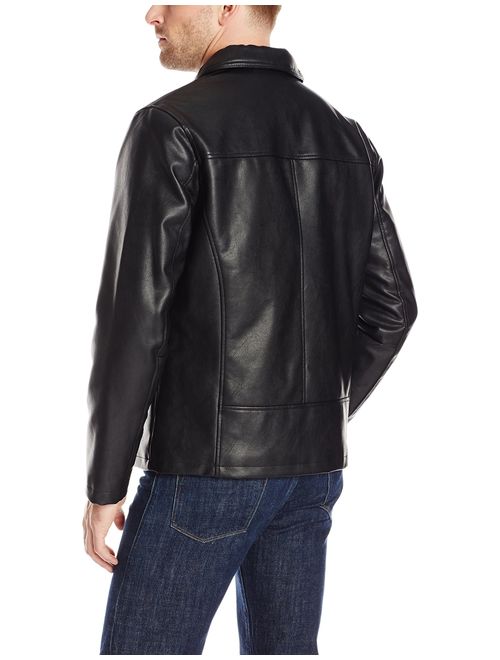 Cole Haan Signature Men's Faux-Leather Jacket