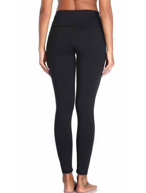 Oalka Women Yoga Pants Workout Running Leggings