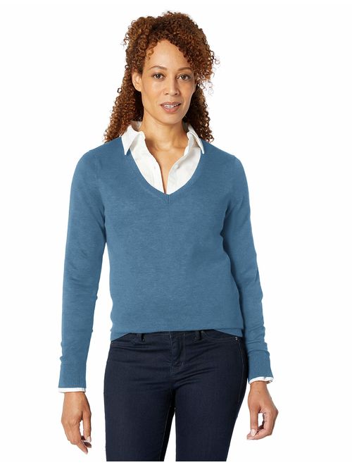 Essentials Womens Lightweight V-Neck Sweater