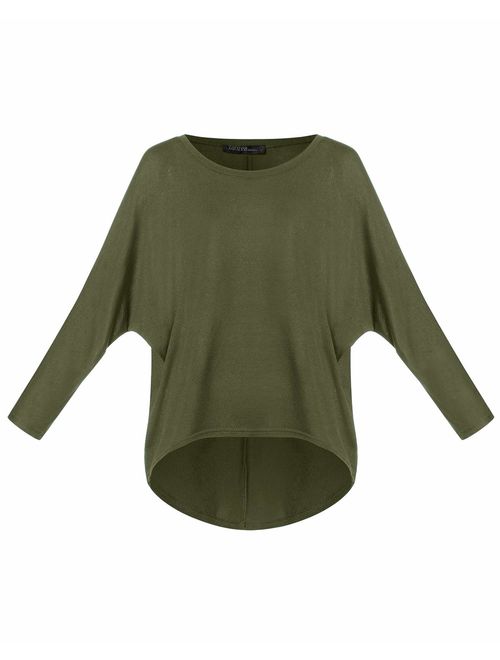 Plus Size Ladies Women Batwing Sleeve Oversized Lagenlook Baggy Loose TShirt Top 