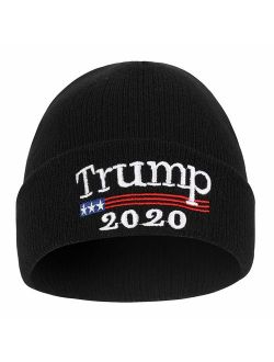 Make America Great Again Hat Donald Trump USA MAGA Cap Cotton Stretchy Baseball Hat Ski Winter Beanie Hat