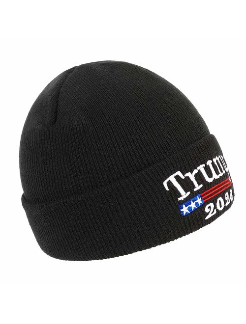 Make America Great Again Hat Donald Trump USA MAGA Cap Cotton Stretchy Baseball Hat Ski Winter Beanie Hat