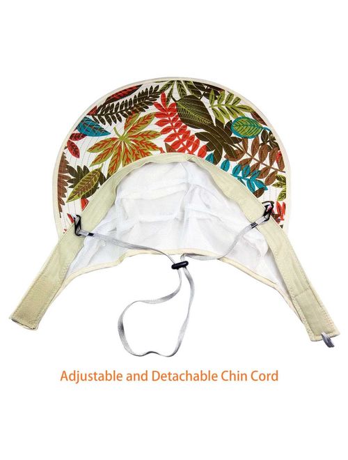 HINDAWI Sun Hats for Women Wide Brim UV Protection Summer Beach Packable Visor