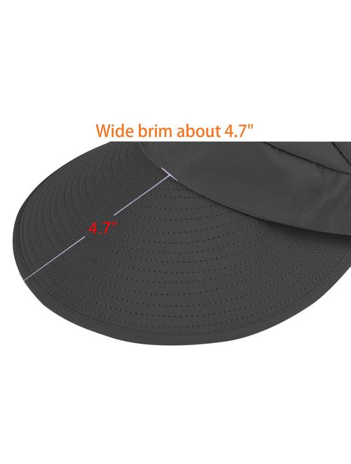 HINDAWI Sun Hats for Women Wide Brim Sun Hat UV Protection Caps Floppy  Beach Packable Visor
