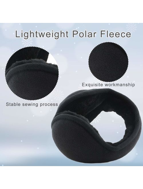 Gelanboo Unisex foldable ear warmer earmuffs for men women fleece Winter Accessory Outdoor