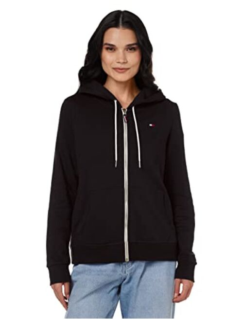 Tommy Hilfiger Zip-up Hoodie Classic Sweatshirt for Women with Drawstrings and Hood